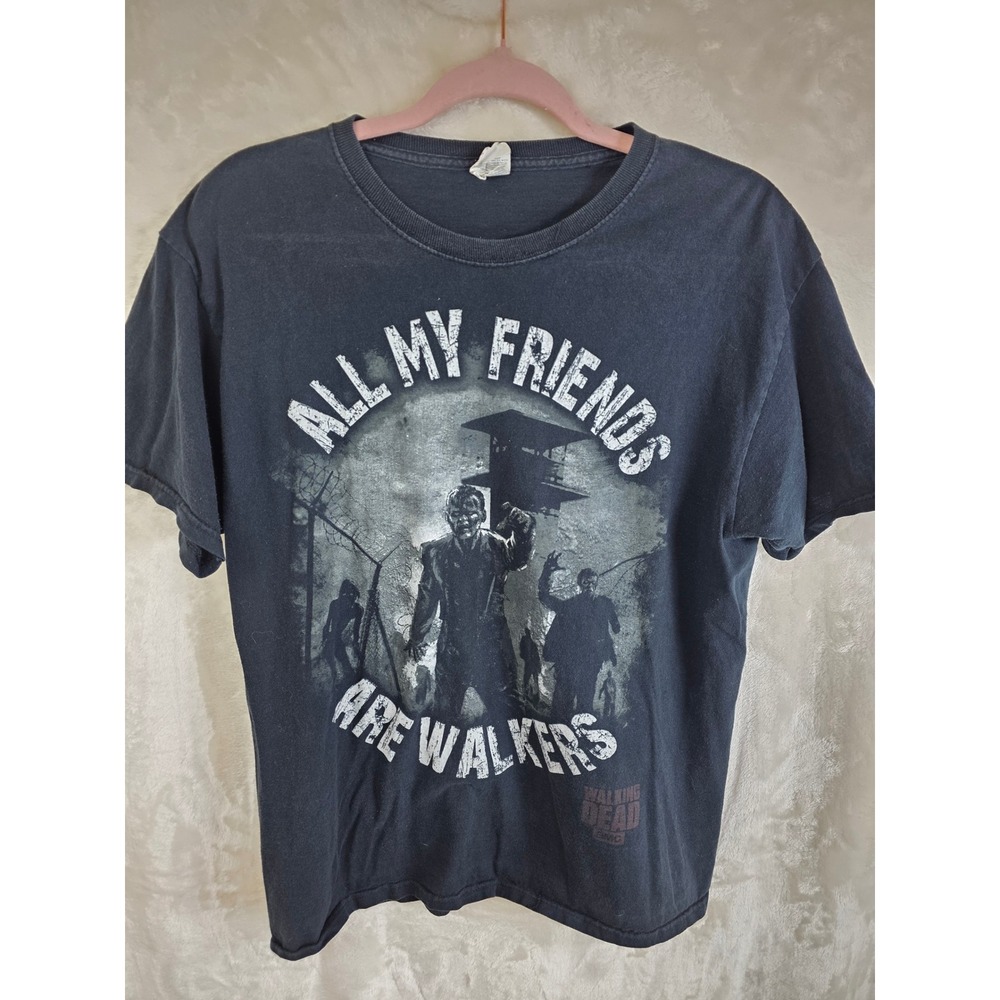 The Walking Dead All My Friends Are Walkers Graphic T-Shirt Black‎ AMC